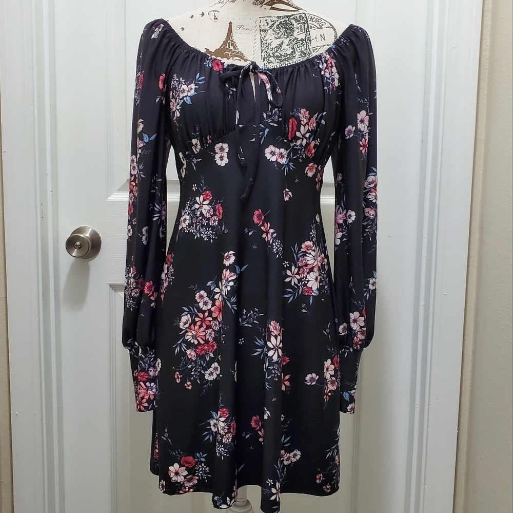 Lily Rose Pink Floral Dress Sz S